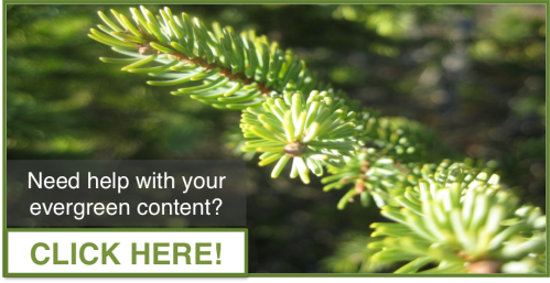 Need help with evergreen content? Talk to Jon- (636) 299-0527; archwayink@gmail.com